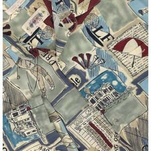 Campia Moda Shirt Mens Medium Multicolor Golf Rayon Short Sleeve Button Front